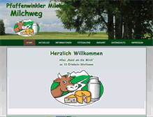 Tablet Screenshot of pfaffenwinkler-milchweg.de